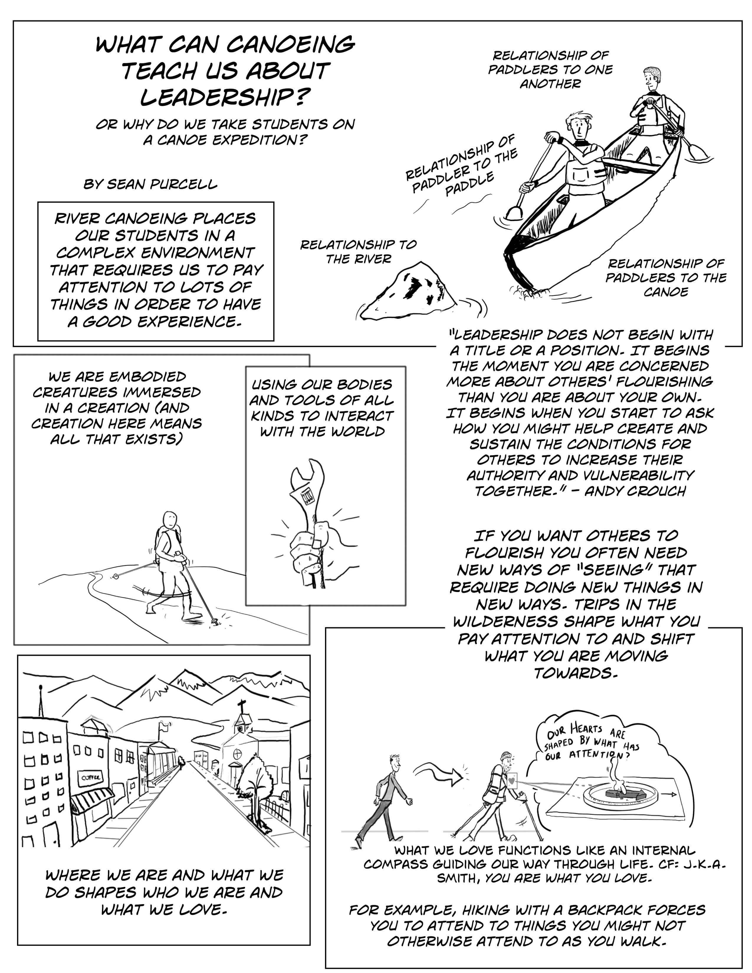 Canoe leadership comic